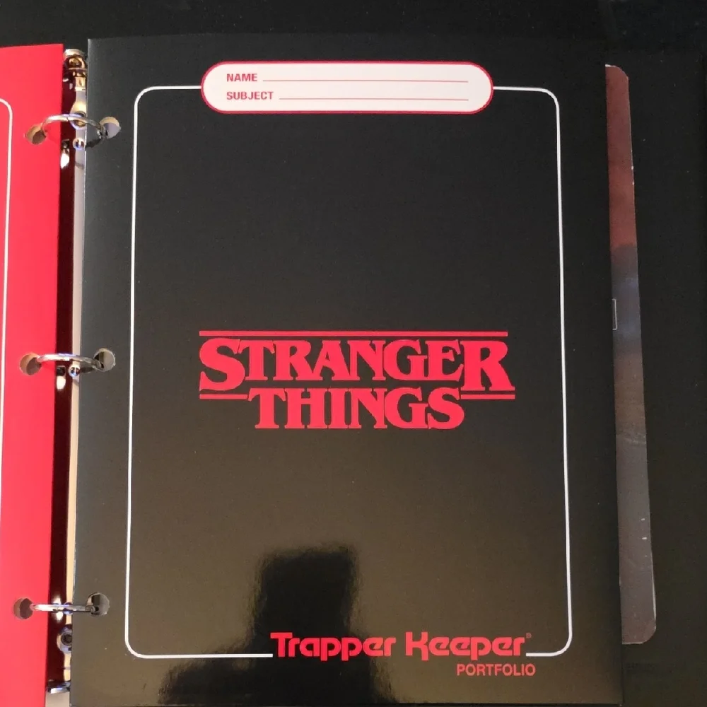 Mead Stranger Things Trapper Keeper - Black and Red